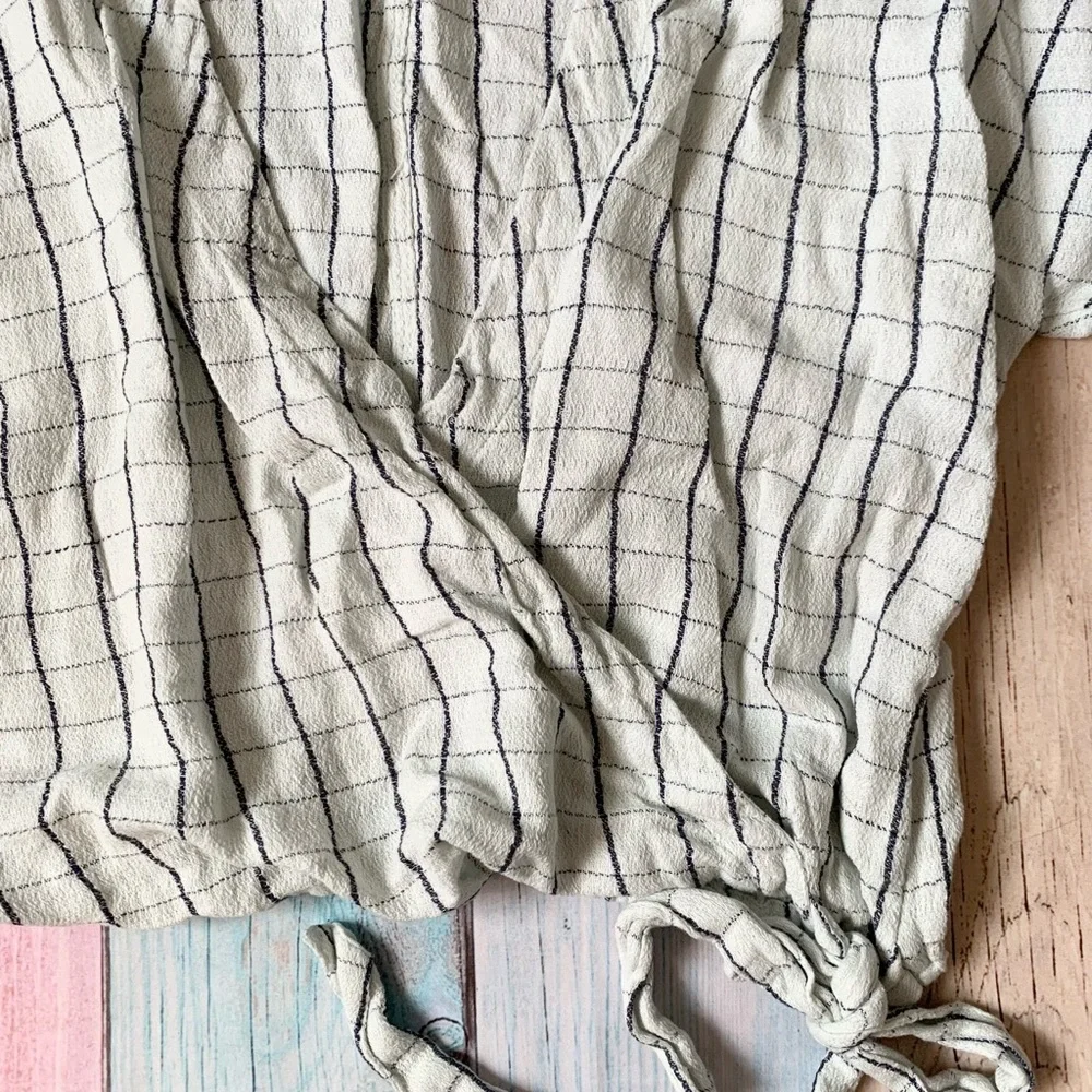 Free people tunic V-Neck Wrap Top oversized